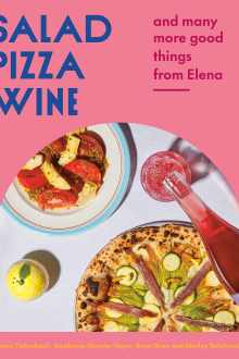 Salad Pizza Wine